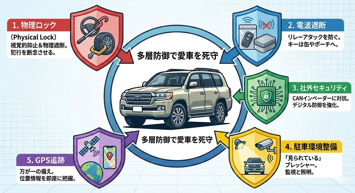 そのランクル盗難対策は大丈夫?プロが教える6つの防御方法